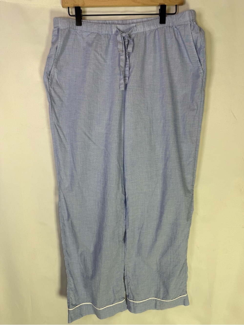Haven Well Within -100% Cotton Light Blue Drawstring Lounge Pants -Size M